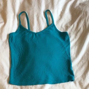 Blue cropped cami